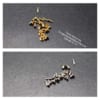 Bộ 10 đinh tán chốt HERMES thép không gỉ H01(vàng/bạc)